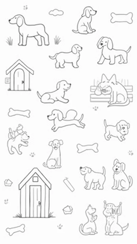 coloriages de chien